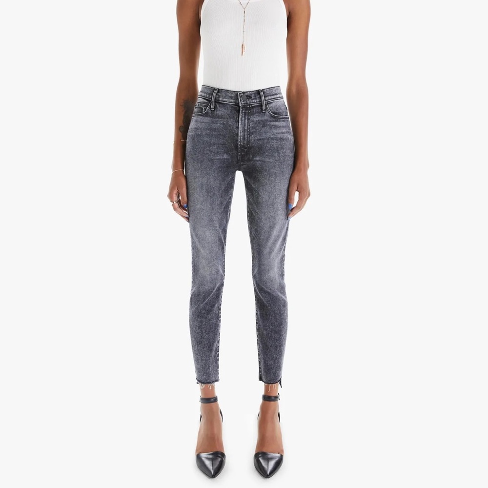MOTHER - THE STUNNER ZIP ANKLE FRAY - TRAIN STOPS New Size 25